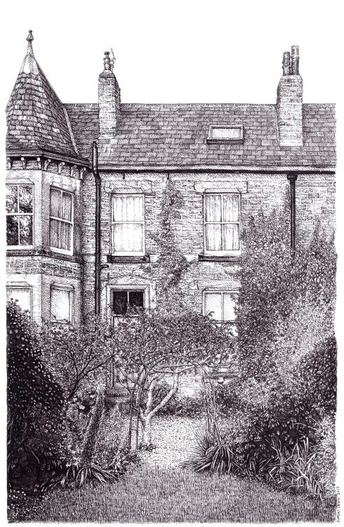 Grove Lane Leeds, drawing by Simon Lewis