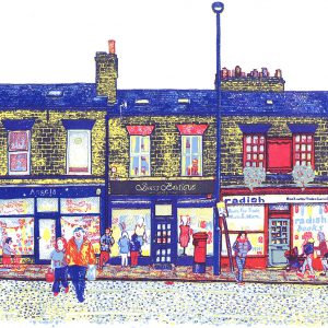 Harrogate Road - Chapel Allerton, Leeds screenprint by Simon Lewis